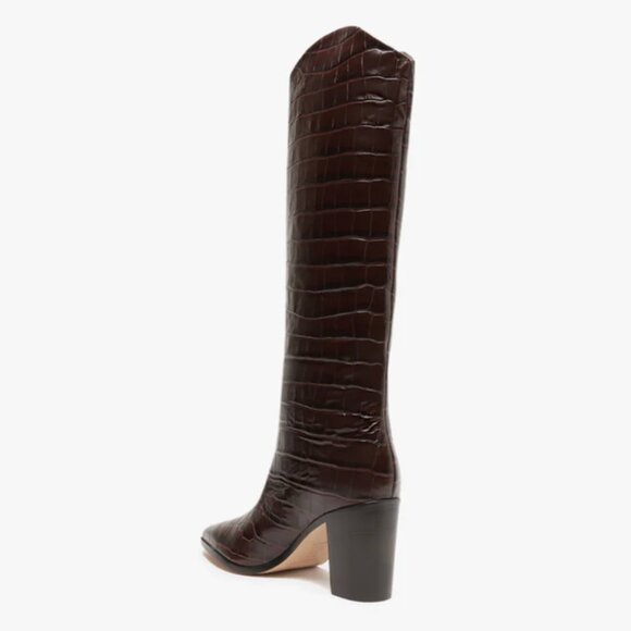 Schutz  Maryana Block Boots in Dark Chocolate - Picture 4 of 5